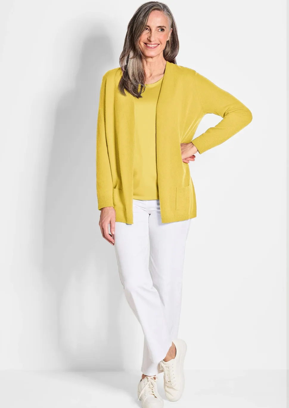 Kuschelweiche Kaschmir-Strickjacke