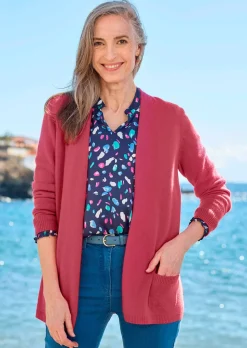 Kuschelweiche Kaschmir-Strickjacke