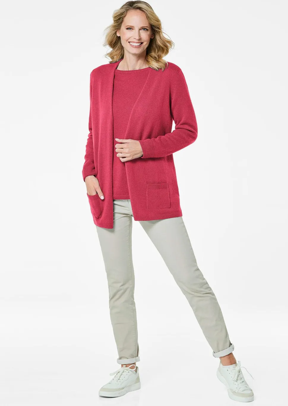 Kuschelweiche Kaschmir-Strickjacke