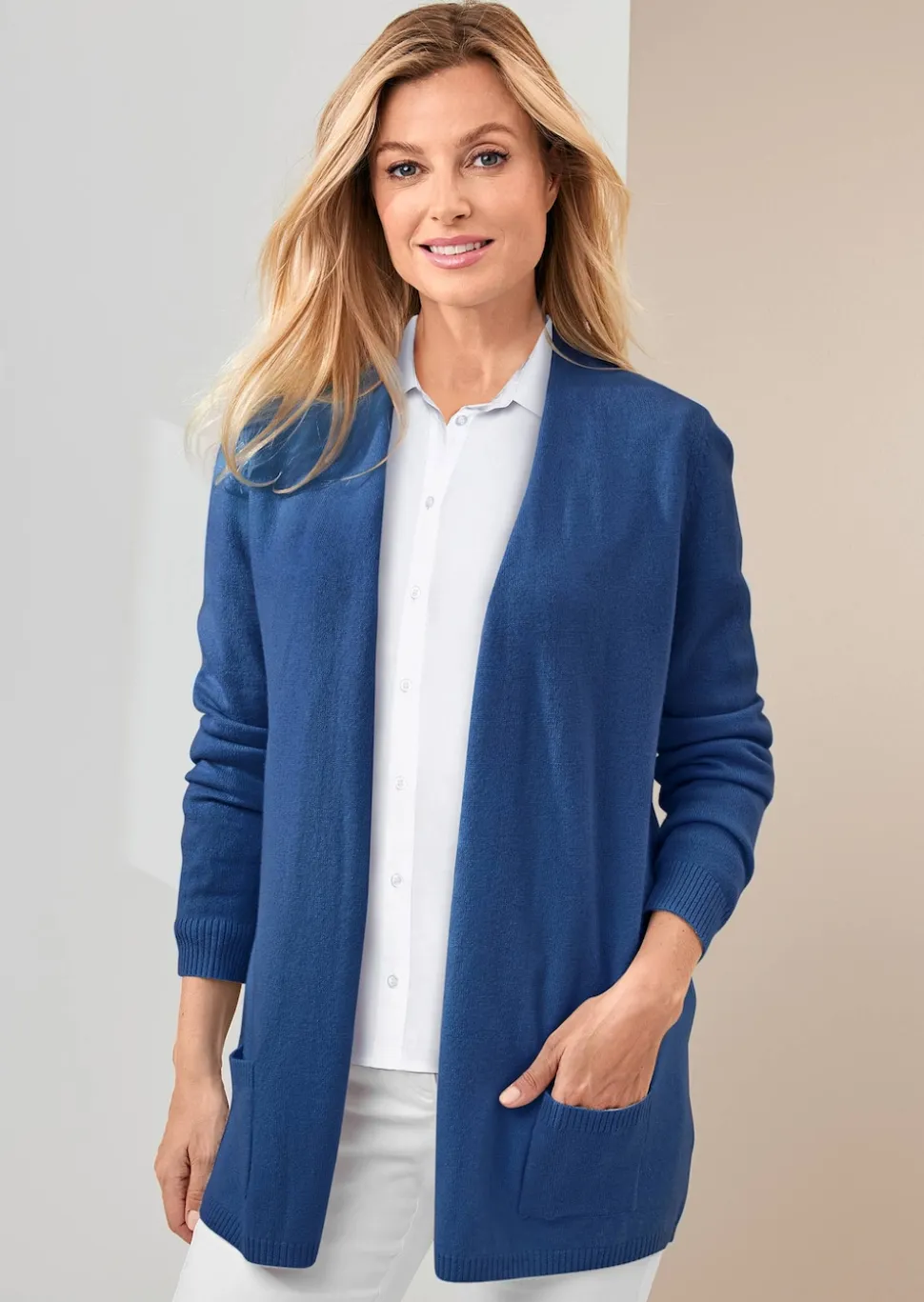 Kuschelweiche Kaschmir-Strickjacke