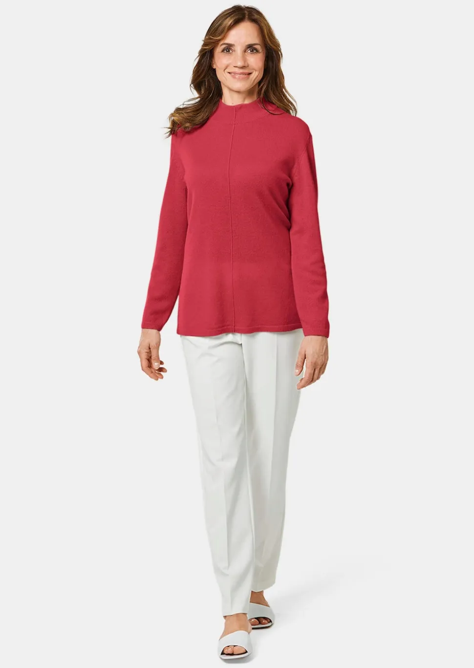 Kuschelweicher Kaschmirpullover mit Kragen