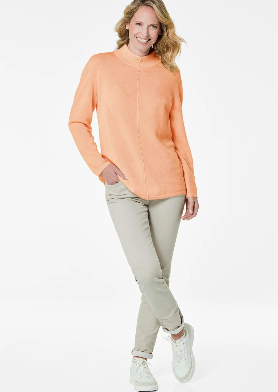 Kuschelweicher Kaschmirpullover mit Kragen
