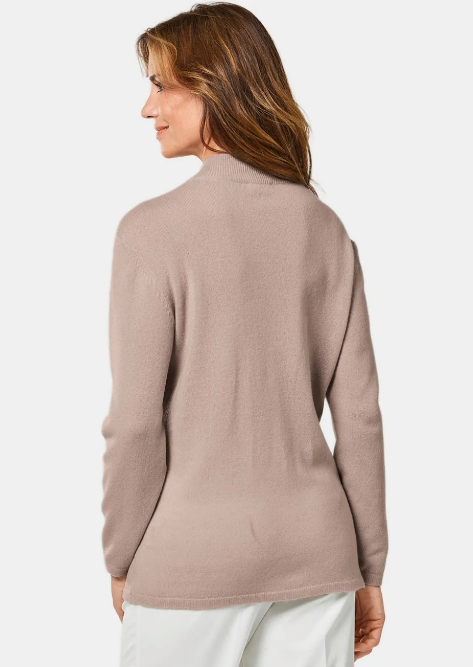 Kuschelweicher Kaschmirpullover mit Kragen