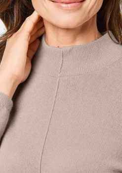 Kuschelweicher Kaschmirpullover mit Kragen