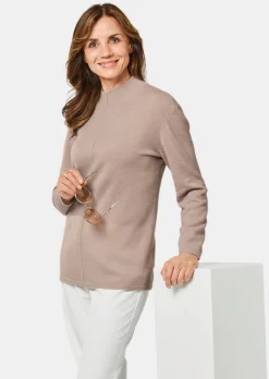 Kuschelweicher Kaschmirpullover mit Kragen