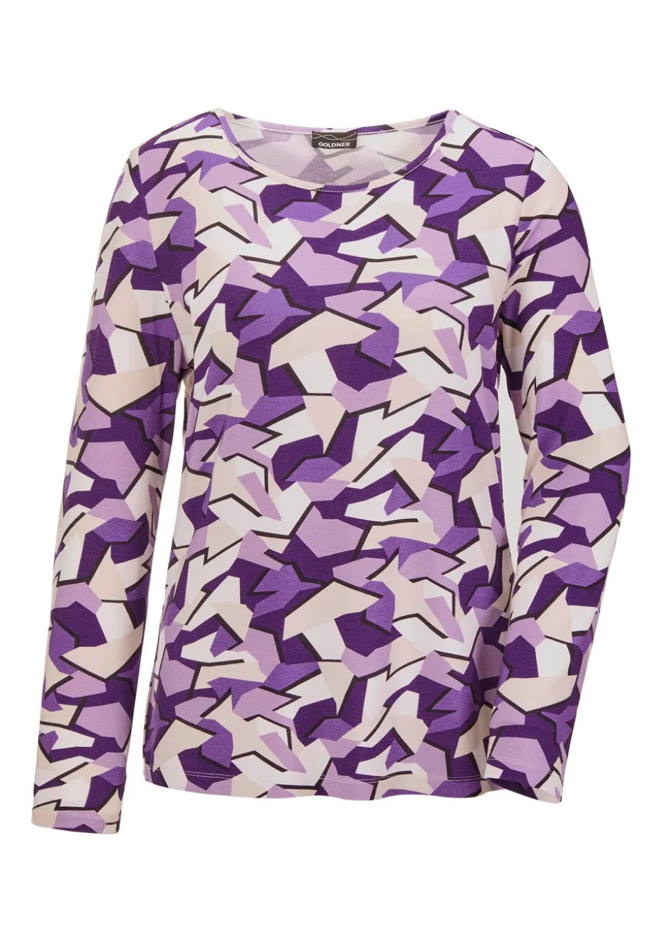 Langarmshirt mit auffälligem Muster