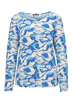 Langarmshirt mit auffälligem Muster