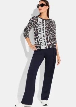 Langarmshirt mit Leo Print