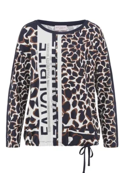 Langarmshirt mit Leo Print