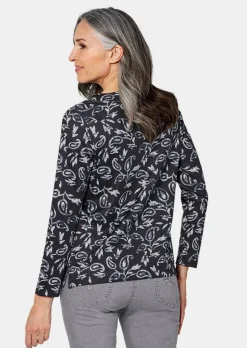 Langarmshirt mit Metallic-Druck