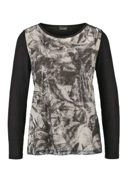 Langarmshirt mit Pailletten