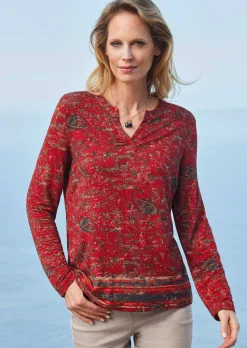 Langarmshirt mit Paisleymuster