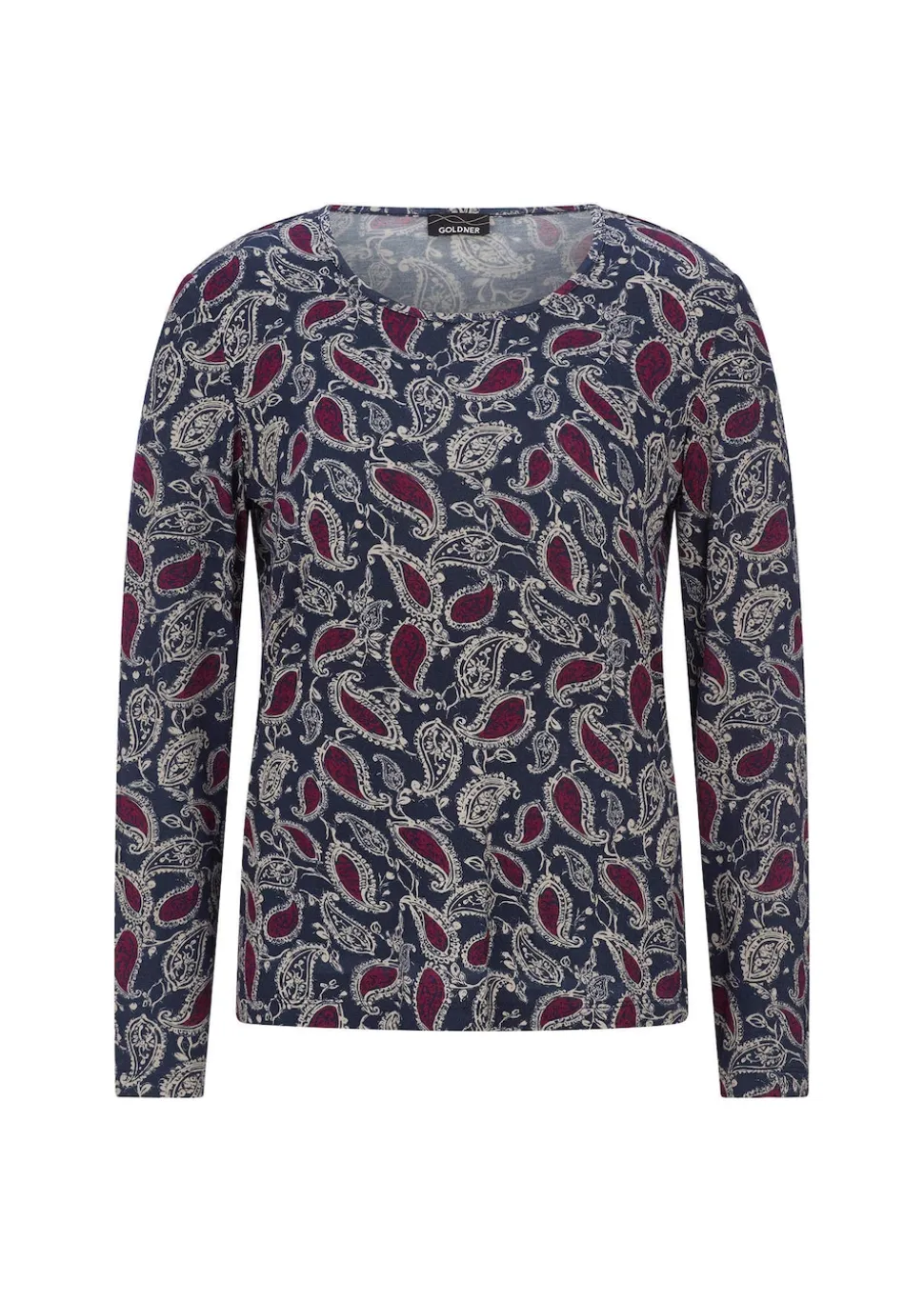 Langarmshirt mit Paisley-Muster