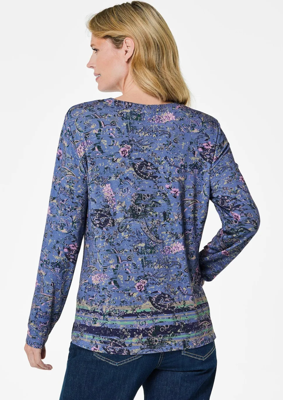 Langarmshirt mit Paisleymuster