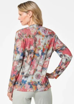 Langarmshirt mit Stehkragen