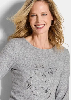 Langarmshirt mit U-Boot-Ausschnitt