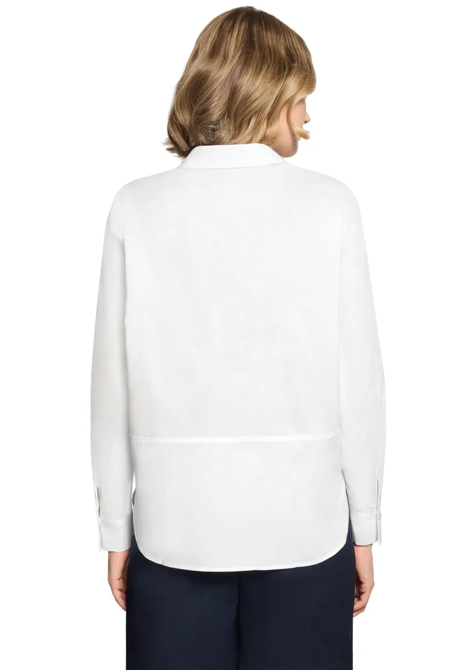 Lange Hemdbluse mit Glitzersteinen