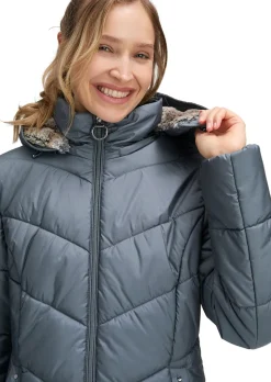 Lange Outdoorjacke mit 2-Wege-Reißverschluss
