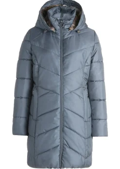Lange Outdoorjacke mit 2-Wege-Reißverschluss