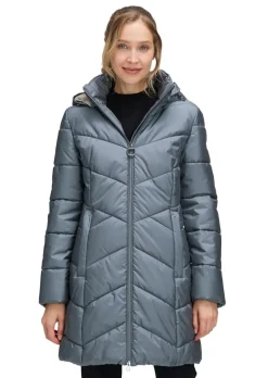 Lange Outdoorjacke mit 2-Wege-Reißverschluss