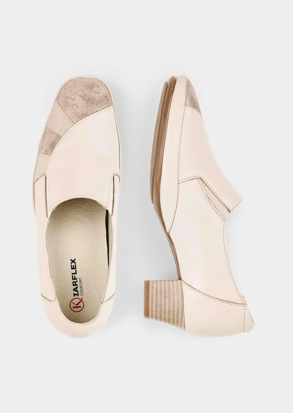 Leder-Pumps mit Wechselfußbett