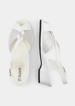 Leder-Sandalen mit Fersenriemchen