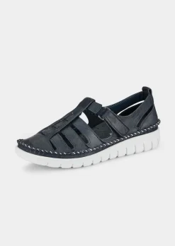 Leder-Sandalen mit geschlossener Ferse