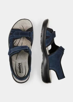 Leder-Sandalen mit Klettverschluss
