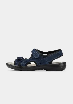 Leder-Sandalen mit Klettverschluss