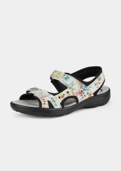 Leder-Sandalen mit Klettverschluss