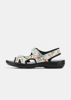 Leder-Sandalen mit Klettverschluss
