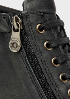 Lederschuhe mit Reißverschluss