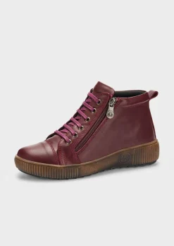 Lederschuhe mit Reißverschluss