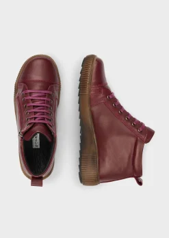 Lederschuhe mit Reißverschluss
