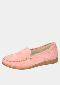 Leder-Slipper mit Wechselfußbett