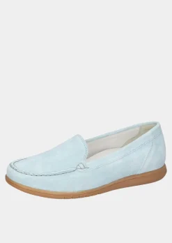 Leder-Slipper mit Wechselfußbett
