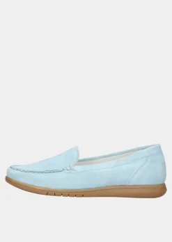 Leder-Slipper mit Wechselfußbett