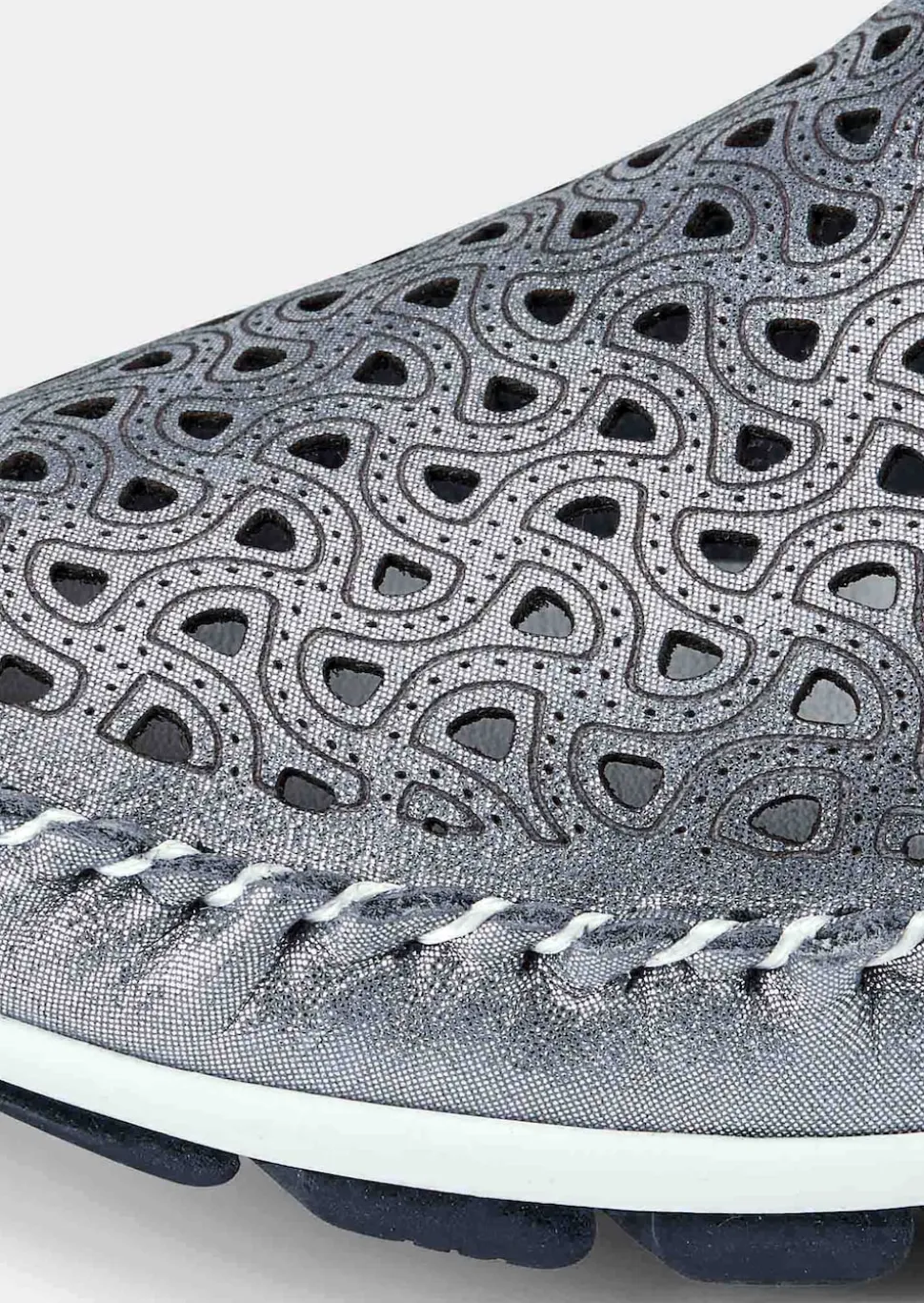 Leder-Slipper mit Wechselfußbett
