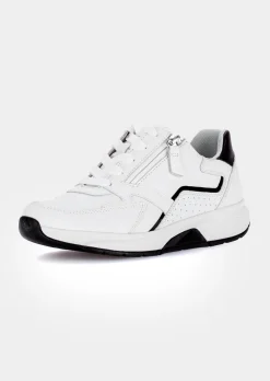 Leder-Sneaker mit Reißverschluss
