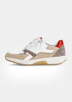 Leder-Sneaker mit Reißverschluss