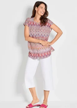Legere Bluse mit Druck