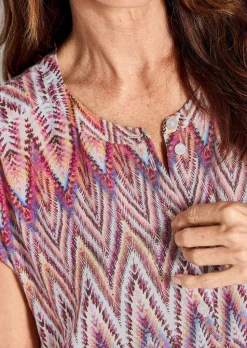 Legere Bluse mit Druck