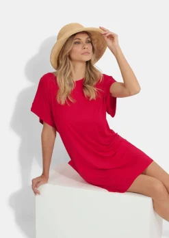 Legeres Strandkleid aus glatter Funktionsware