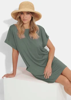 Legeres Strandkleid aus glatter Funktionsware