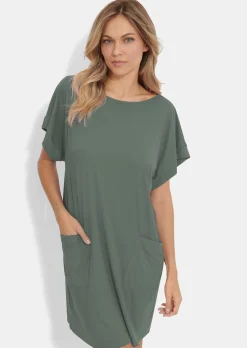 Legeres Strandkleid aus glatter Funktionsware