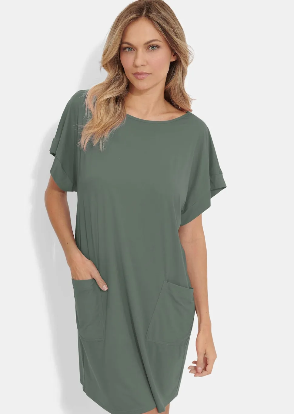 Legeres Strandkleid aus glatter Funktionsware