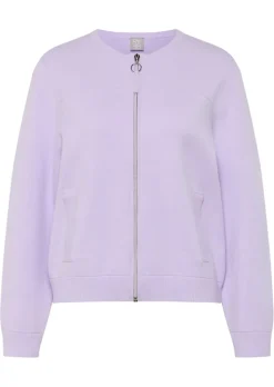 Legere Strickjacke mit Reißverschluss