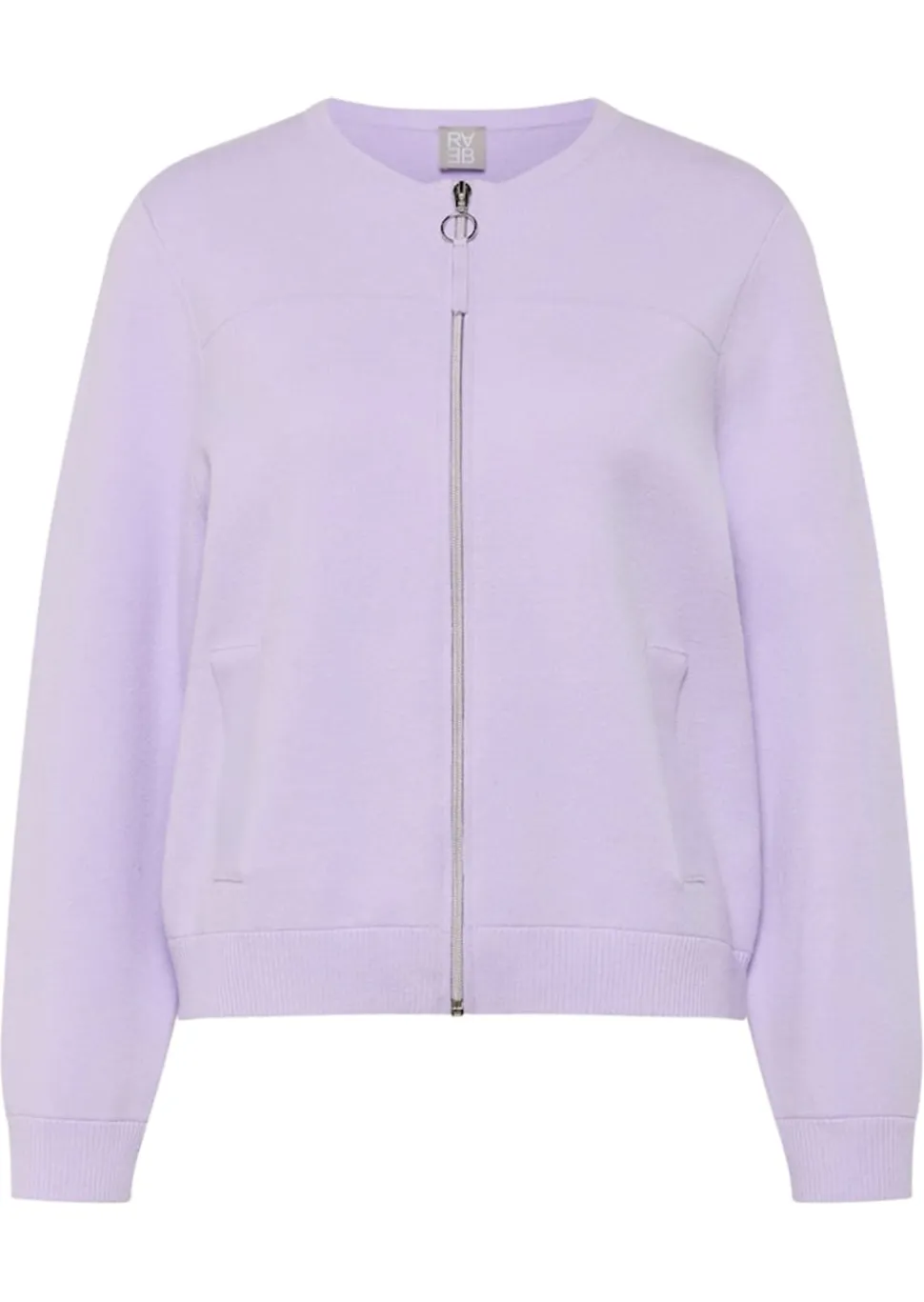 Legere Strickjacke mit Reißverschluss
