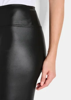 Leggings in Leder-Optik