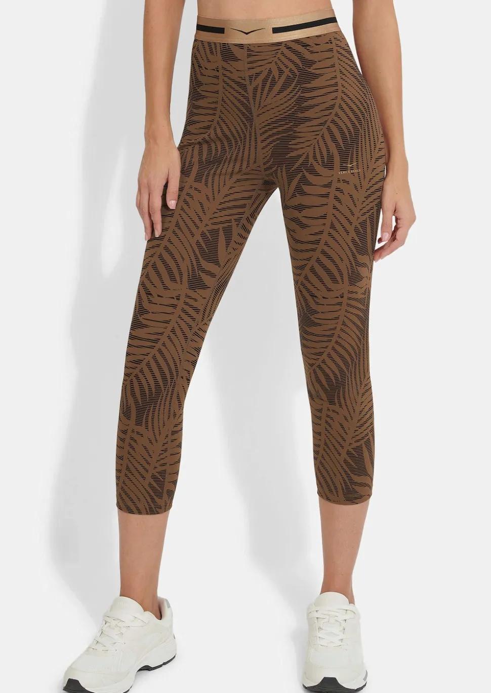 7/8-Leggings mit breitem Bund